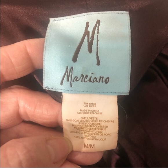 Marciano Y2K Goatskin Bomber Jacket - Picture 8 of 11